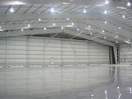 Estructura de acero ligero prefabricada Hangar Avión Construcción de hangares de aviones