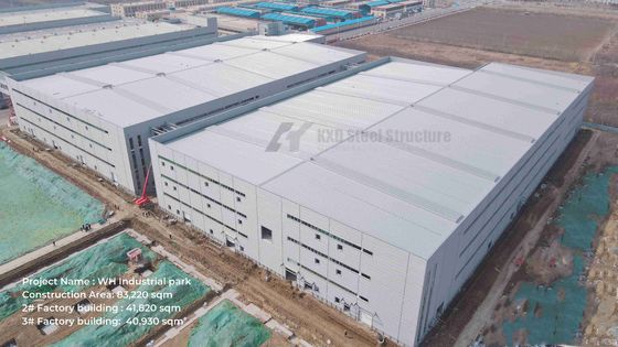 Taller de estructuras prefabricadas de acero a medida Almacén comercial de acero CE aprobado