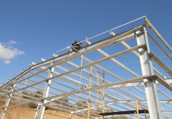 Construcción de acero industrial galvanizado por inmersión en caliente resistente a la corrosión