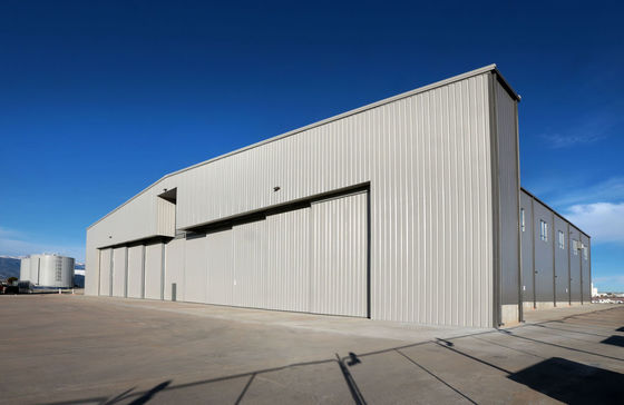 Estructura de acero de gran altura Aviones prefabricados Hangar de aviones de metal Hangares de aviones Almacén
