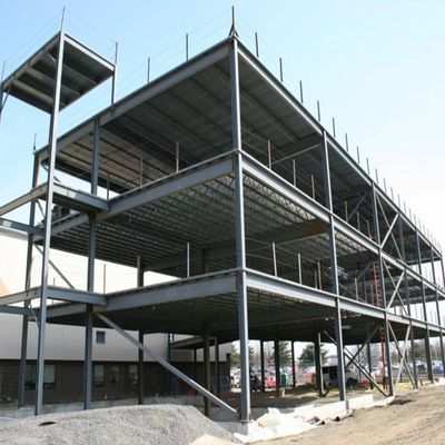 Edificio de almacén de acero ligero prefabricado Construcción de estructura de acero de dos pisos