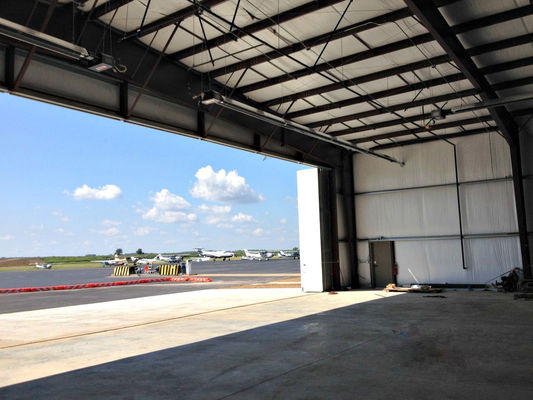 Construcción comercial de estructuras de acero Hangar Edificio Hangares de aeronaves prefabricados