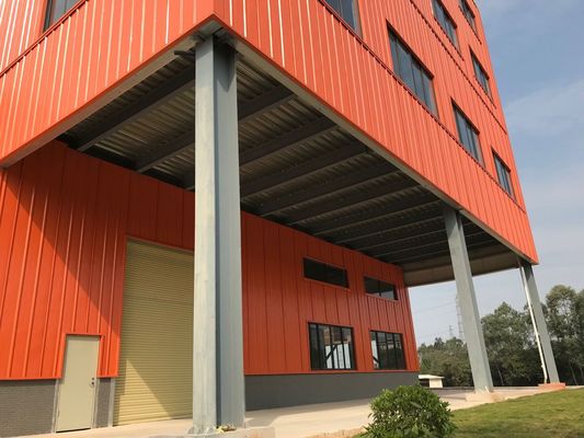 Estructura de acero personalizada Almacén H-Beam Construcción de edificios con techo de paneles sandwich