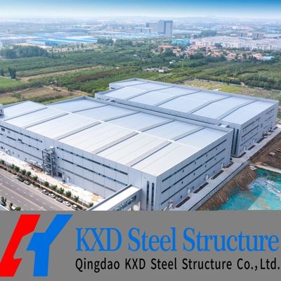 Material de construcción de estructura comercial de acero con pared de techo de lana de piedra