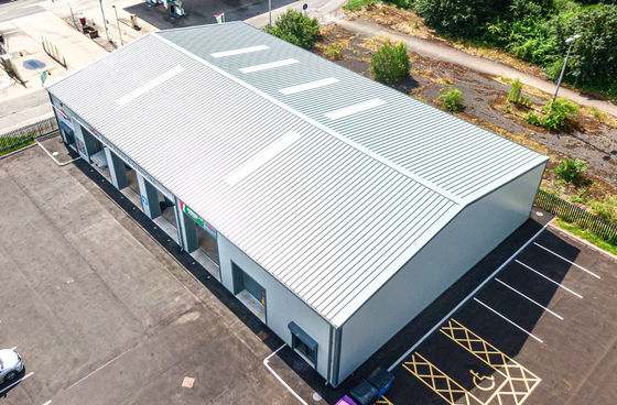 Prefabricado Almacenamiento en frío Marco de metal Panel de sándwich ligero Estructura de edificio prefabricado Almacén pesado llave en mano