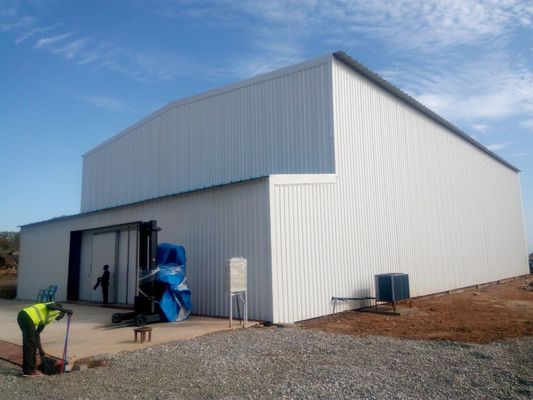 Edificio de estructura de acero galvanizado moderno con diseño de ingeniería profesional