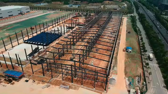 Construcción prefabricada de acero Casas de acero Granero Taller de acero Granero de acero Fábrica de logística Almacén