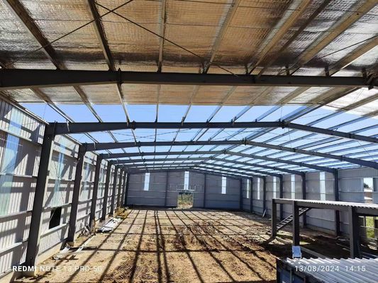 Diseño arquitectónico estructura prefabricada de acero marco almacén contra terremoto