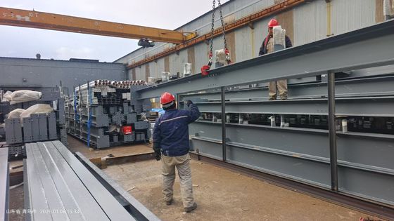 Almacén de estructuras metálicas de acero Instalar Guía en línea Apoyo in situ Instalar Edificio de estructuras de acero