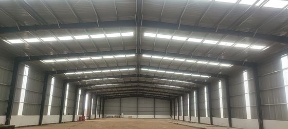 Instalación rápida estructura de acero de una sola capa marco de almacenamiento prefabricado hangar