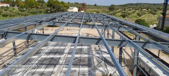 Edificio de almacenes industriales de acero con mezzanine de oficinas