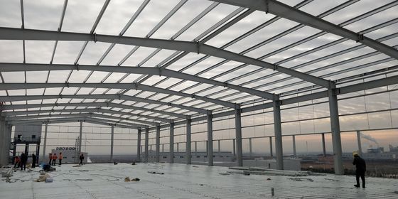 Diseño de construcción industrial moderna Taller de marco de metal y almacenamiento con servicio de dibujo completo