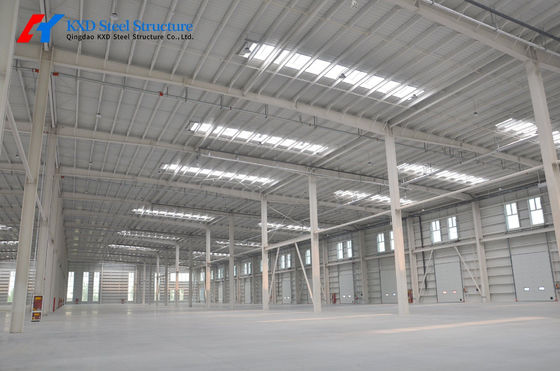 Estructura de acero recubierta a medida Edificio de almacén prefabricado de metal Hangar