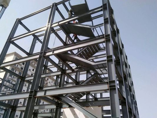 3-5 pisos Cuadro prefabricado de acero Almacenes Oficinas Centro comercial Edificios comerciales