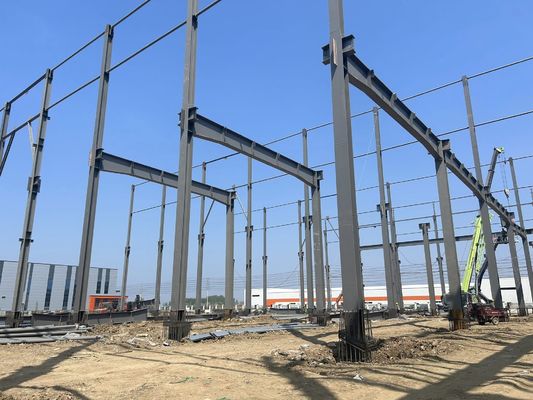 Edificios de fábricas de acero resistentes al fuego Construcciones metálicas industriales
