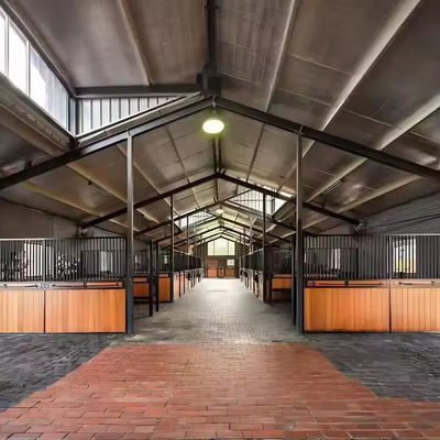 Agricultural-Grade Goat Farming House Prefabricado Horse Barn Galvanized Steel Structure Prefabricado Edificio de acero