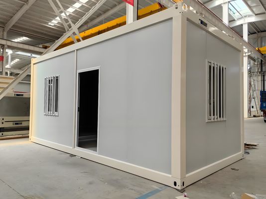 20 pies instalados rápidamente en la casa de contenedores de paquetes planos Tienda en casa pequeña