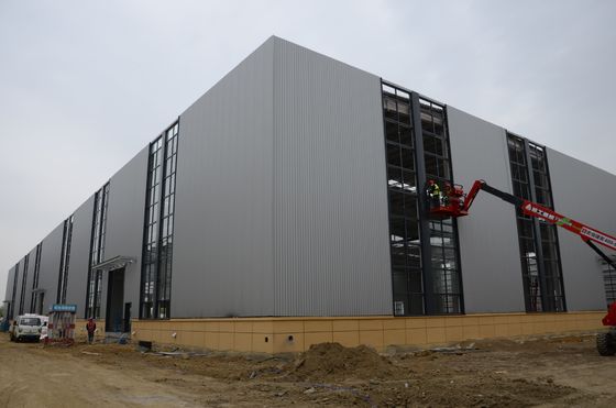 Estructura de acero prefabricada para almacén, taller y hangar con pórtico
