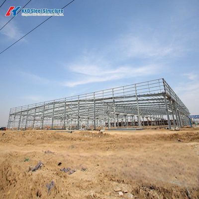 Estructura de acero Q355B para almacén industrial tipo hangar con pernos de alta resistencia