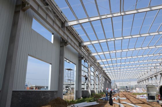 Almacén de estructura de acero prefabricado con marco Q355B/Q235B