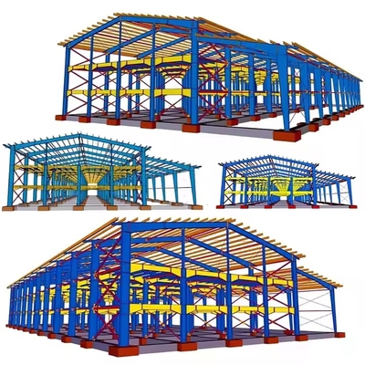 Edificio de metal prefabricado cobertizo de acero estructura de acero taller edificio de almacén