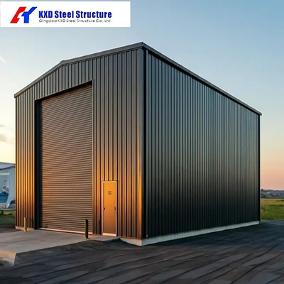 Prefabricado Almacén Taller Hangar de acero Construcción Materiales metálicos industriales Construcción de estructuras de acero