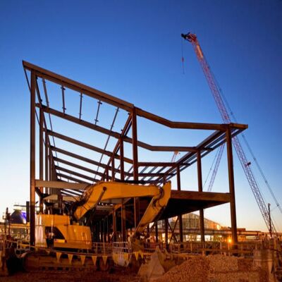 Estructura de acero ligera galvanizada de construcción prefabricada resistente al fuego de construcción rápida para escuelas y hospitales