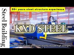 Construcción de cobertizo de acero personalizable Estructura prefabricada de acero Edificio de almacén
